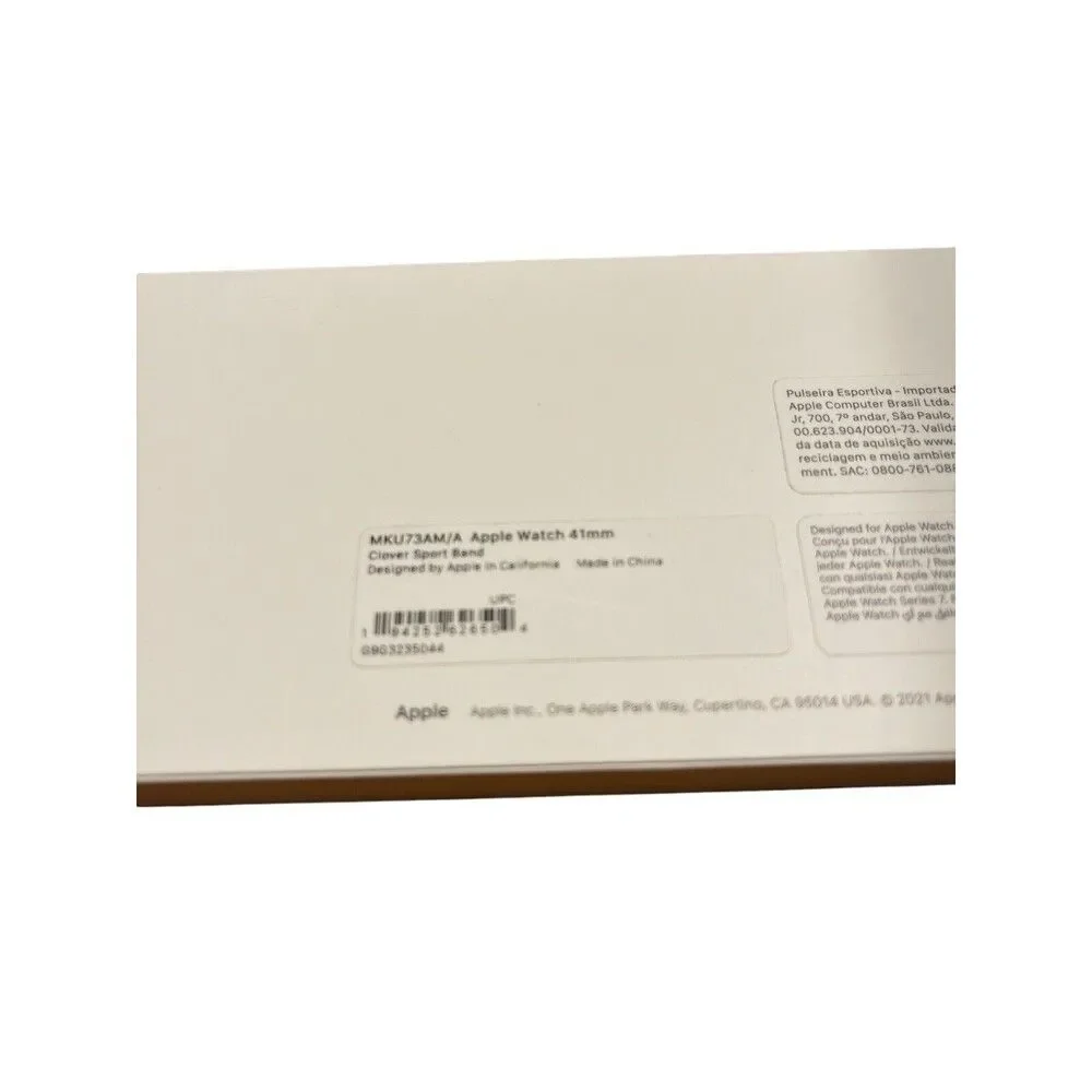 Genuine Apple Watch Sport Band 38mm 40mm 41 mm Clover (Green) Band MKU73AM/A